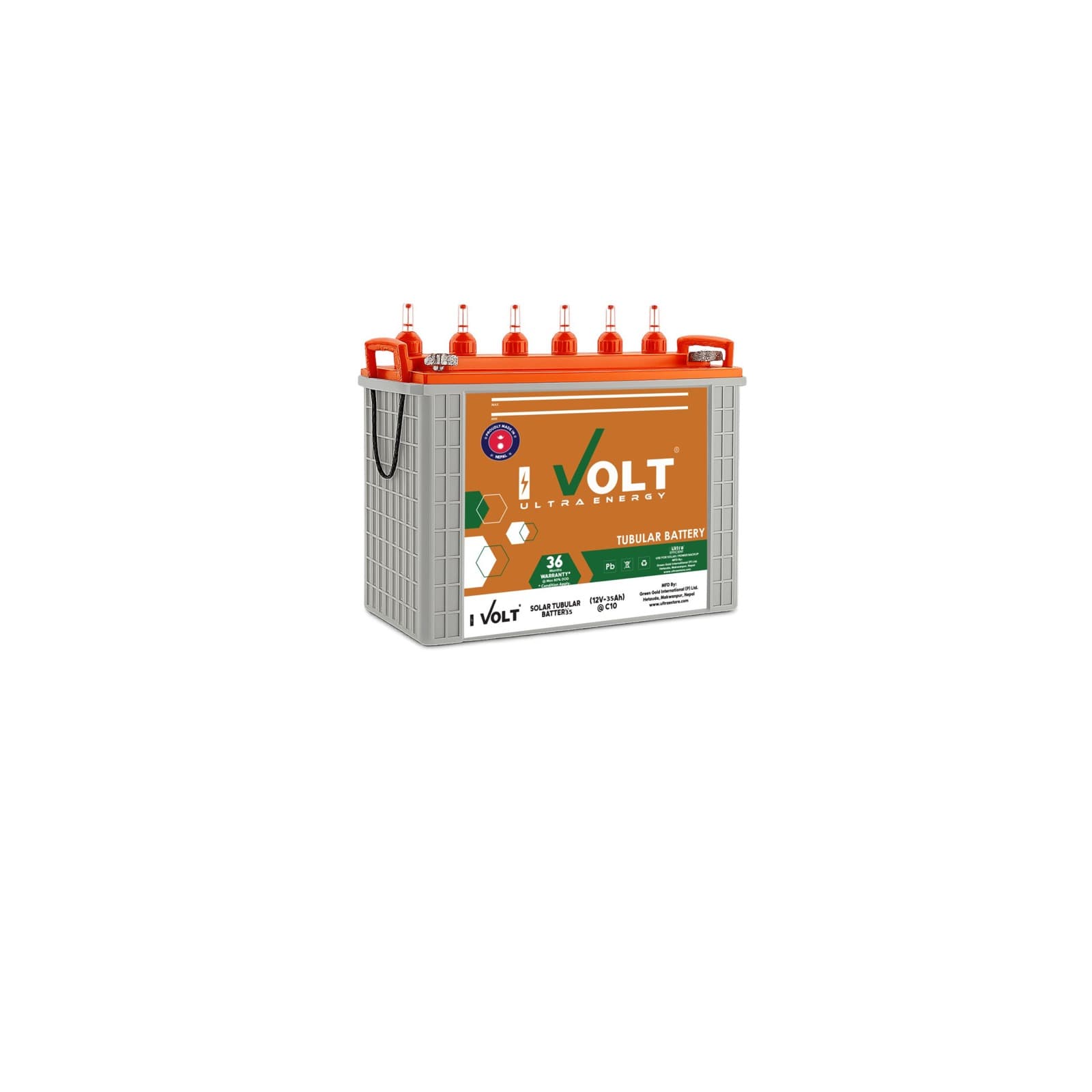 Solar Tubular Battery 12V-23Ah (I-Volt)